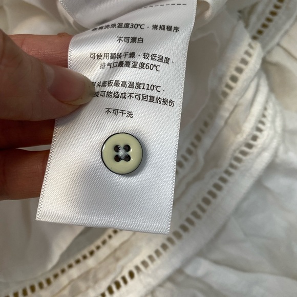 Scotch & Soda Eyelet Ruffle Organic Cotton Pinafore
Dress White Size Small S - Picture 11 of 12